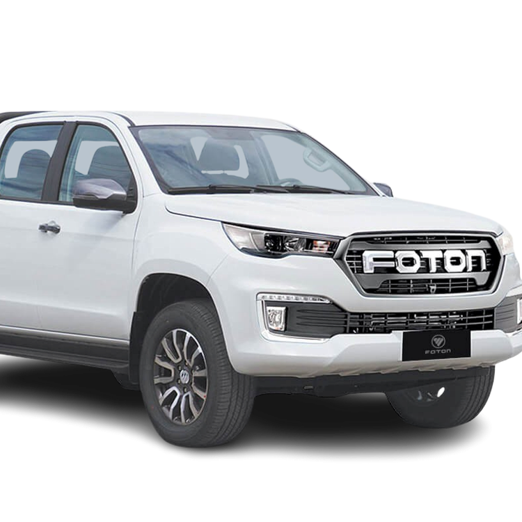 Weißer Pickup-Truck von Foton in modernem Design.