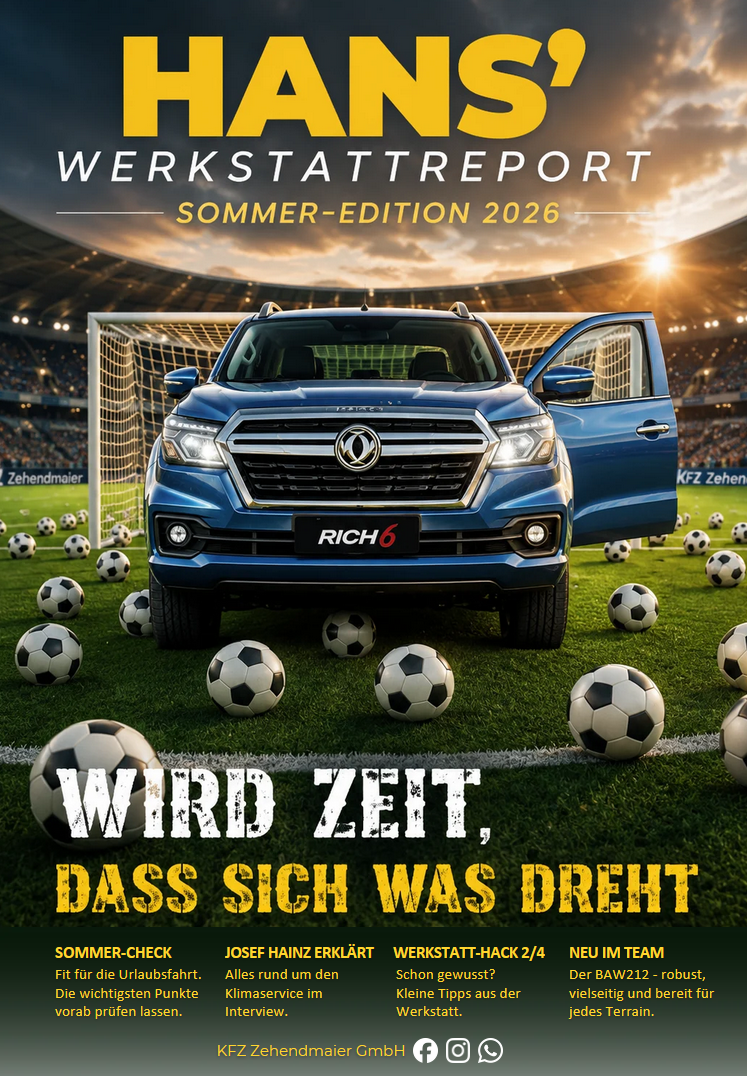 HANS' Werkstattreport, der erste von 4 Newslettern aus der KFZ-Zehendmaier-Werkstatt. Offroad und dennoch straßentauglich. Der BAW 212 im Gelände.